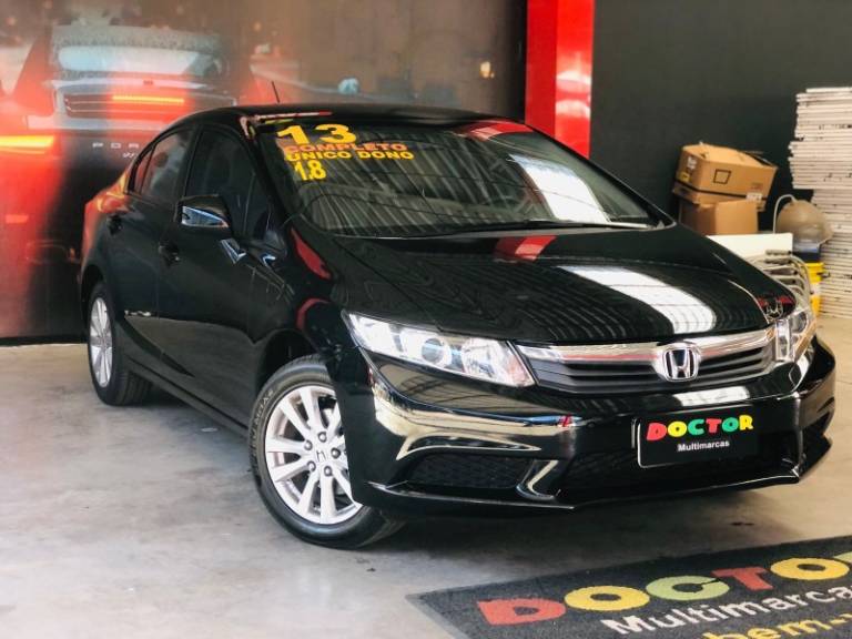HONDA - CIVIC - 2012/2013 - Preta - R$ 66.900,00