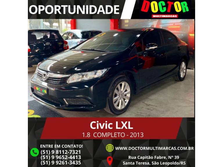 HONDA - CIVIC - 2012/2013 - Preta - R$ 69.900,00