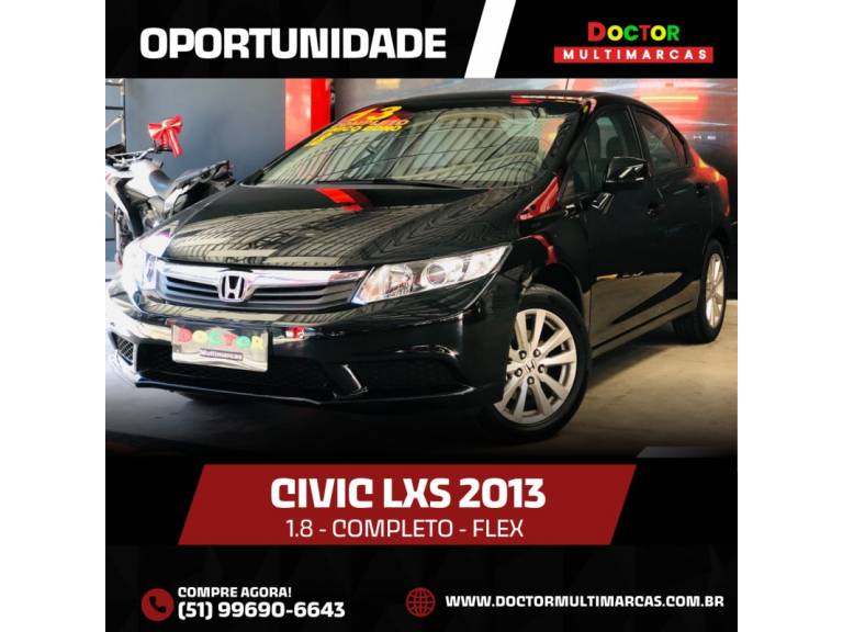 HONDA - CIVIC - 2012/2013 - Preta - R$ 66.900,00